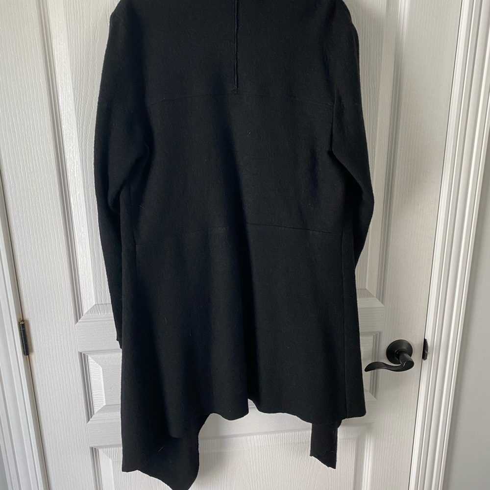 Black wool vest